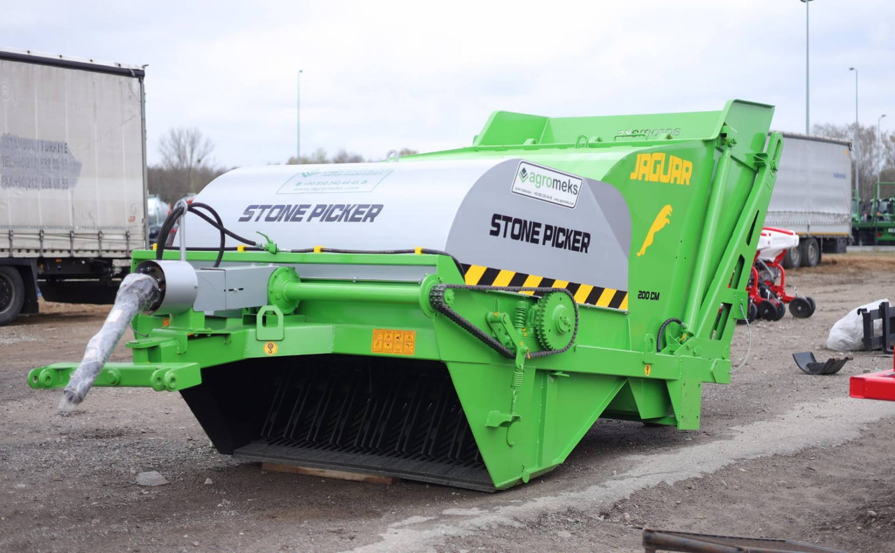 Agromeks stone picker Jaguar, 2,1 m - on stock - Equipo para trabajo del suelo: foto 1 Agromeks stone picker Jaguar, 2,1 m - on stock - Equipo para trabajo del suelo: foto 1