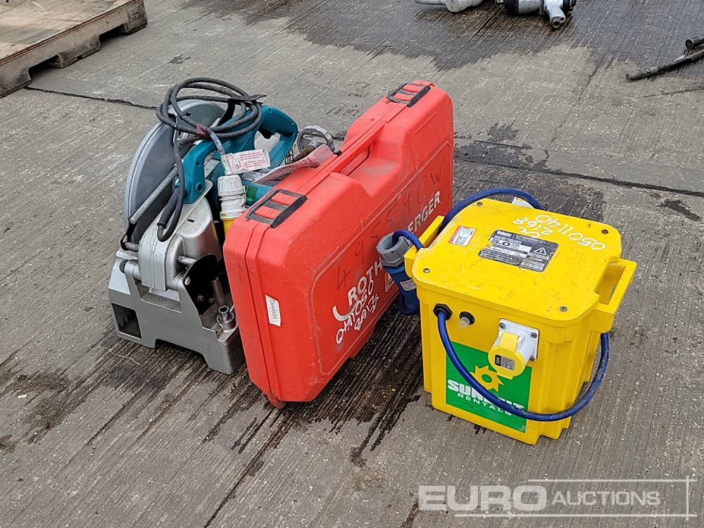 110Volt Transformer, Makita 110Volt Chop Saw, Rothenberger 110Volt Pipe Threader - Equipo de construcción: foto 1 110Volt Transformer, Makita 110Volt Chop Saw, Rothenberger 110Volt Pipe Threader - Equipo de construcción: foto 1