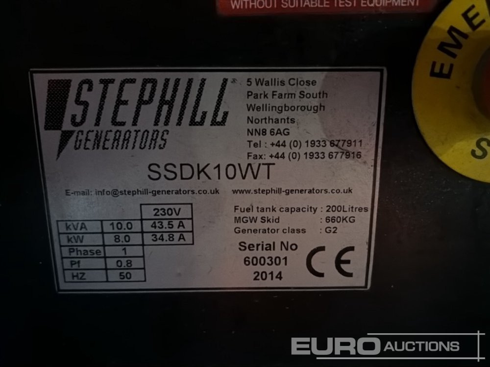 Generador industriale 2014 Stephill SSDK10WT: foto 11 Generador industriale 2014 Stephill SSDK10WT: foto 11
