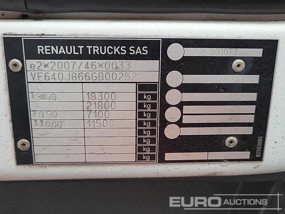 Camión portacontenedor de cadenas 2016 Renault D18: foto 36 Camión portacontenedor de cadenas 2016 Renault D18: foto 36