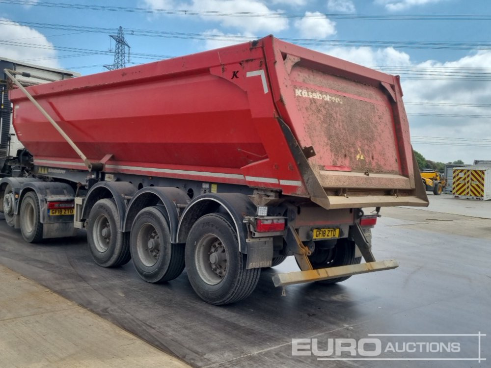 2019 KASBOHRER Tri Axle Tipping Trailer, Easy Sheet, Lift Axle - Semirremolque volquete: foto 3 2019 KASBOHRER Tri Axle Tipping Trailer, Easy Sheet, Lift Axle - Semirremolque volquete: foto 3