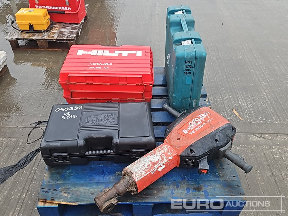 Hilti TE 300-AVR Electric Breaker, 110Volt Core Drill, Hilti Te 50 Hand Held Breaker (2 of), Makita 110Volt Hand Held Breaker - Equipo de construcción: foto 1 Hilti TE 300-AVR Electric Breaker, 110Volt Core Drill, Hilti Te 50 Hand Held Breaker (2 of), Makita 110Volt Hand Held Breaker - Equipo de construcción: foto 1
