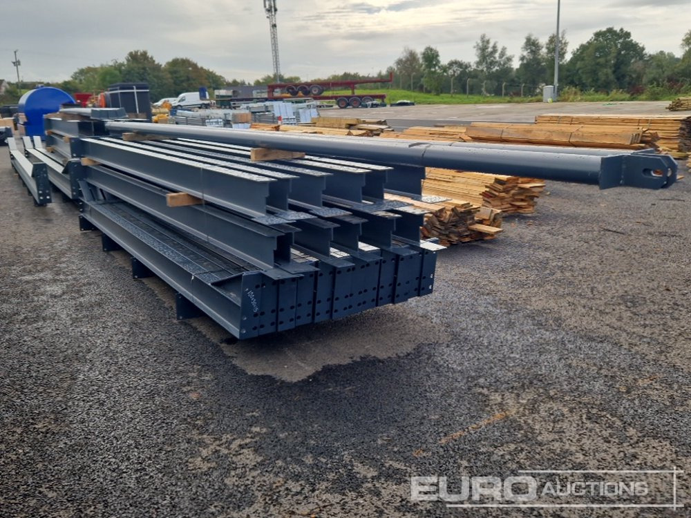 Unused 100' x 30' x 15' Steel Frame Building, 12.5 Roof Pitch, Purlin Cleats, Roof Bracing - Casa contenedor: foto 2 Unused 100' x 30' x 15' Steel Frame Building, 12.5 Roof Pitch, Purlin Cleats, Roof Bracing - Casa contenedor: foto 2