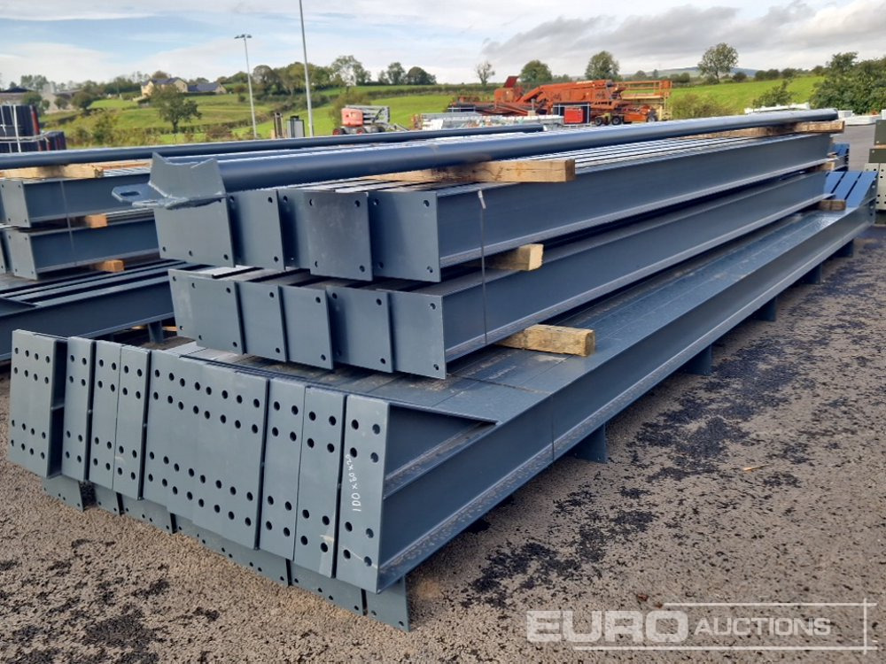 Unused 100' x 50' x 20' Steel Frame Building, 12.5 Roof Pitch, Purlin Cleats, Roof Bracing - Casa contenedor: foto 3 Unused 100' x 50' x 20' Steel Frame Building, 12.5 Roof Pitch, Purlin Cleats, Roof Bracing - Casa contenedor: foto 3