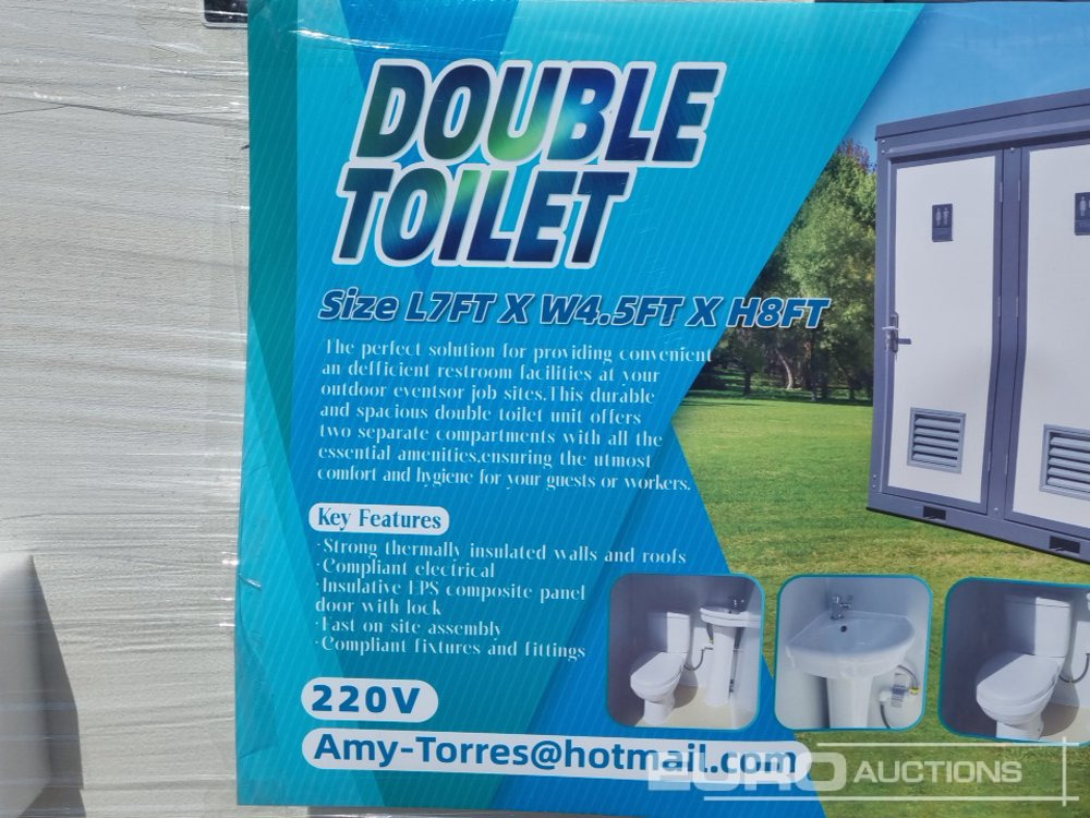 Unused 2025 220V Double Toilet Block (Cannot Be Reconsigned) - Contenedor marítimo: foto 3 Unused 2025 220V Double Toilet Block (Cannot Be Reconsigned) - Contenedor marítimo: foto 3