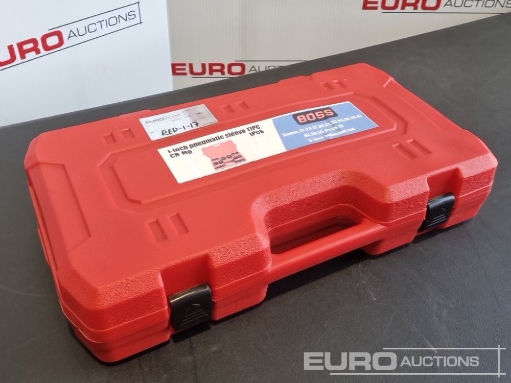 Unused 2025 Boss 1" 17pc Pneumatic Socket Set, 8" Extension Rod - Equipo de taller: foto 1 Unused 2025 Boss 1" 17pc Pneumatic Socket Set, 8" Extension Rod - Equipo de taller: foto 1