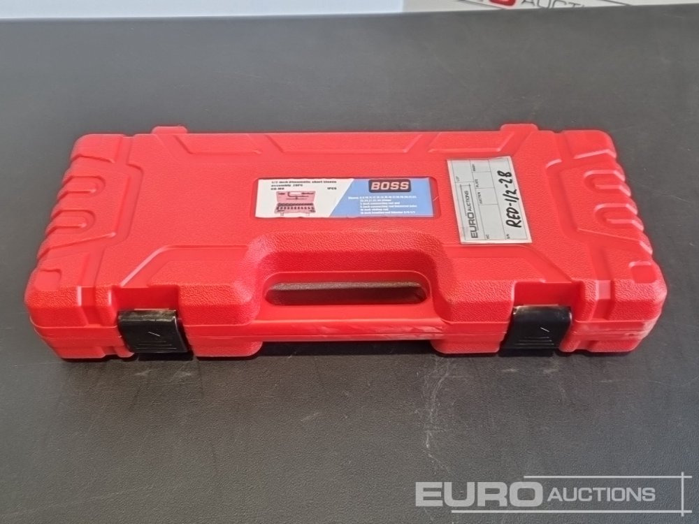 Unused 2025 Boss 1/2" 28pc Pneumatic Short Sleeve Socket Set, 3" Connecting Rod, 5" Connecting Rod Universal Joint, 10" Sliding Rod, 10" Bending Rod Adapter 3/4"-1/2" - Equipo de taller: foto 2 Unused 2025 Boss 1/2" 28pc Pneumatic Short Sleeve Socket Set, 3" Connecting Rod, 5" Connecting Rod Universal Joint, 10" Sliding Rod, 10" Bending Rod Adapter 3/4"-1/2" - Equipo de taller: foto 2