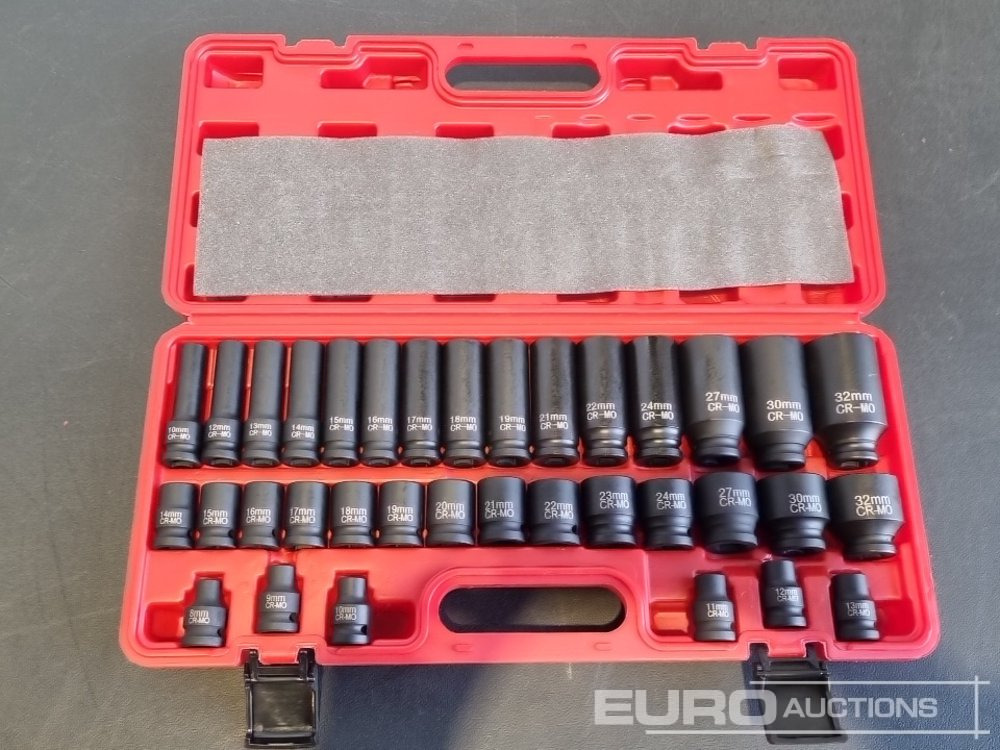 Unused 2025 Boss 1/2" 35pc Pneumatic Long & Short Sleeve Socket Set - Equipo de taller: foto 4 Unused 2025 Boss 1/2" 35pc Pneumatic Long & Short Sleeve Socket Set - Equipo de taller: foto 4