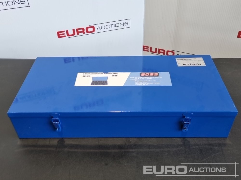 Unused 2025 Boss 1" 21pc Pneumatic Socket Set, 8" Impact Extension Bar, Universal Joint, Quick Release Ratchet Handle, 20" T-sliding Bar - Equipo de taller: foto 2 Unused 2025 Boss 1" 21pc Pneumatic Socket Set, 8" Impact Extension Bar, Universal Joint, Quick Release Ratchet Handle, 20" T-sliding Bar - Equipo de taller: foto 2