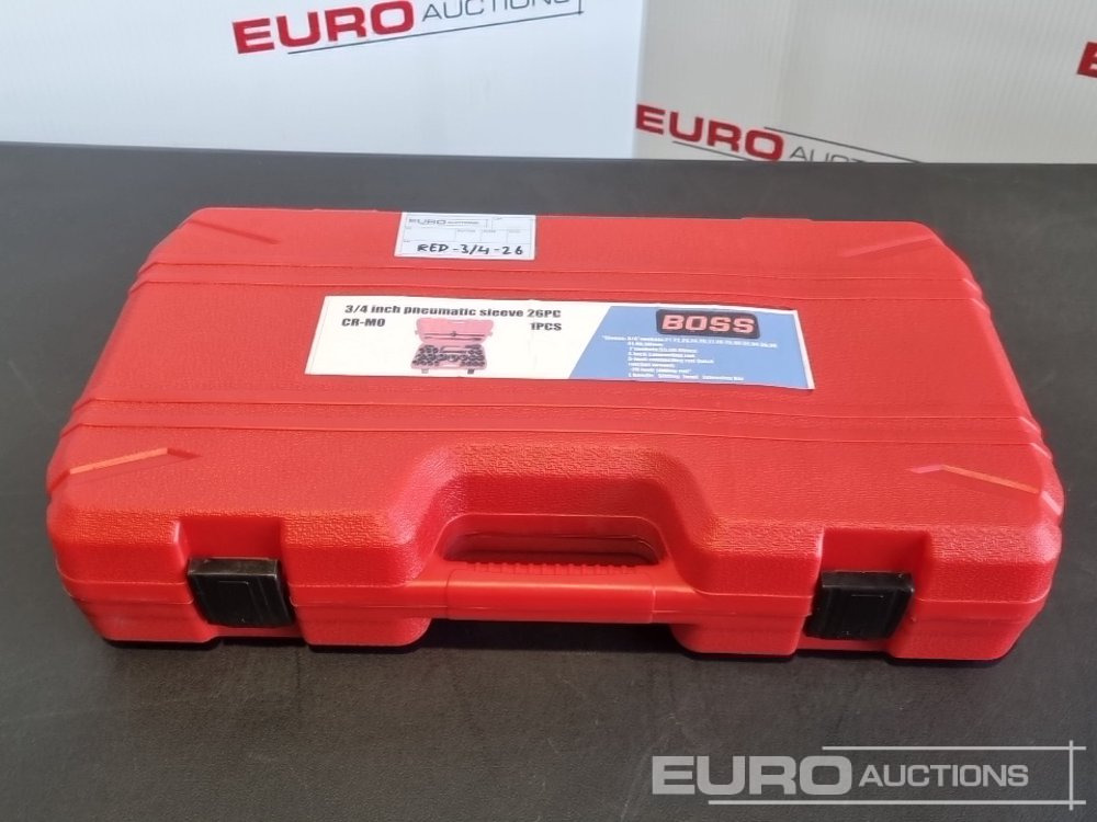 Unused 2025 Boss 3/4" 26pc Heavy Duty Pneumatic Socket Set, 4" Connecting Rod, 8" Connecting Rod Quick Ratchet Wrench, 20" Sliding Road, L Handle Sliding Head Extension Bar - Equipo de taller: foto 2 Unused 2025 Boss 3/4" 26pc Heavy Duty Pneumatic Socket Set, 4" Connecting Rod, 8" Connecting Rod Quick Ratchet Wrench, 20" Sliding Road, L Handle Sliding Head Extension Bar - Equipo de taller: foto 2