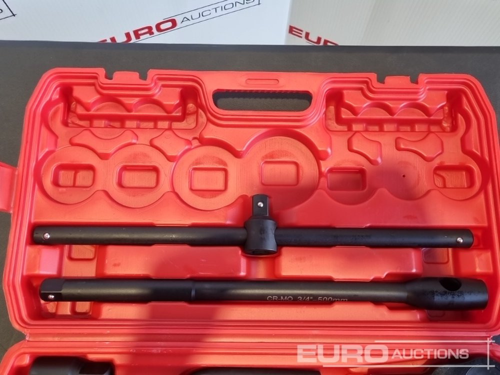 Unused 2025 Boss 3/4" 26pc Heavy Duty Pneumatic Socket Set, 4" Connecting Rod, 8" Connecting Rod Quick Ratchet Wrench, 20" Sliding Road, L Handle Sliding Head Extension Bar - Equipo de taller: foto 5 Unused 2025 Boss 3/4" 26pc Heavy Duty Pneumatic Socket Set, 4" Connecting Rod, 8" Connecting Rod Quick Ratchet Wrench, 20" Sliding Road, L Handle Sliding Head Extension Bar - Equipo de taller: foto 5