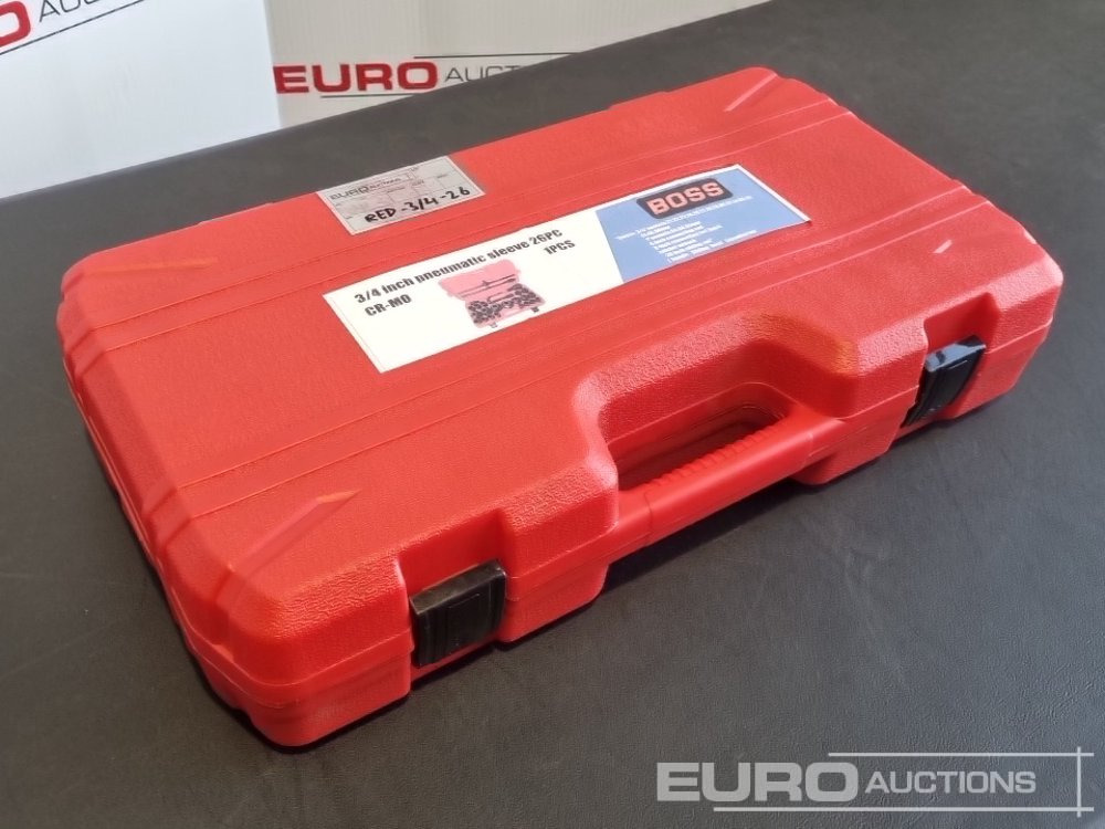 Unused 2025 Boss 3/4" 26pc Heavy Duty Pneumatic Socket Set, 4" Connecting Rod, 8" Connecting Rod Quick Ratchet Wrench, 20" Sliding Road, L Handle Sliding Head Extension Bar - Equipo de taller: foto 1 Unused 2025 Boss 3/4" 26pc Heavy Duty Pneumatic Socket Set, 4" Connecting Rod, 8" Connecting Rod Quick Ratchet Wrench, 20" Sliding Road, L Handle Sliding Head Extension Bar - Equipo de taller: foto 1