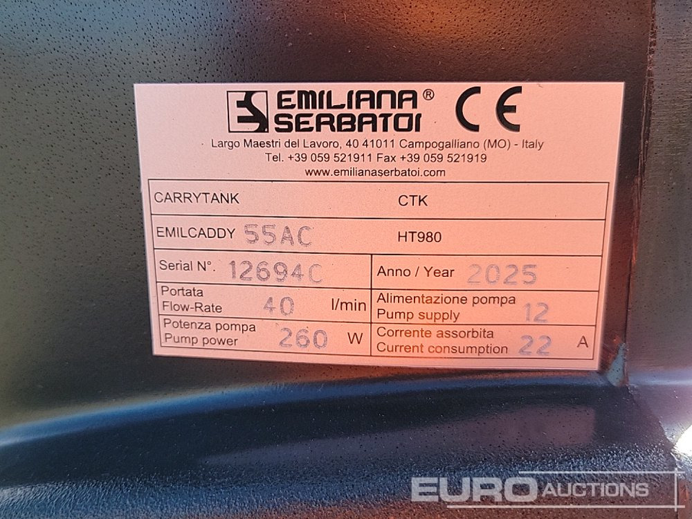 Tanque de almacenamiento Unused 2025 Emiliana Serbatoi 55AC: foto 17