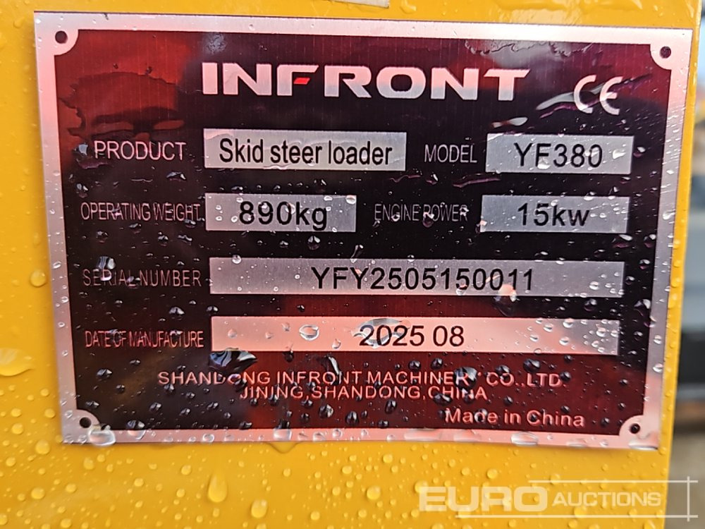Unused 2025 Infront YF380 - Minicargadora: foto 1 Unused 2025 Infront YF380 - Minicargadora: foto 1
