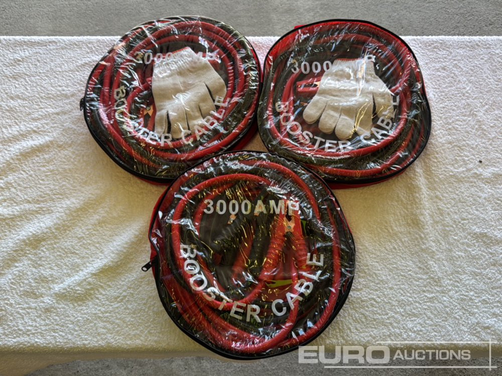 Unused 3000Amp 6 Metre Jump Leads (3 of) - Equipo de construcción: foto 1 Unused 3000Amp 6 Metre Jump Leads (3 of) - Equipo de construcción: foto 1