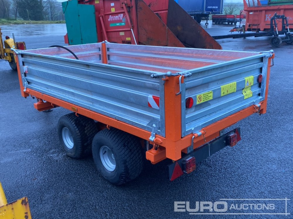 Unused 8'x4' 3 Way Twin Axle Hydraulic Tipping Trailer - Remolque agrícola: foto 2 Unused 8'x4' 3 Way Twin Axle Hydraulic Tipping Trailer - Remolque agrícola: foto 2