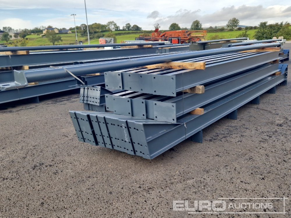 Unused 80' x 40' x 16.5' Steel Frame Building, 12.5 Roof Pitch, Purlin Cleats, Roof Bracing - Casa contenedor: foto 3 Unused 80' x 40' x 16.5' Steel Frame Building, 12.5 Roof Pitch, Purlin Cleats, Roof Bracing - Casa contenedor: foto 3