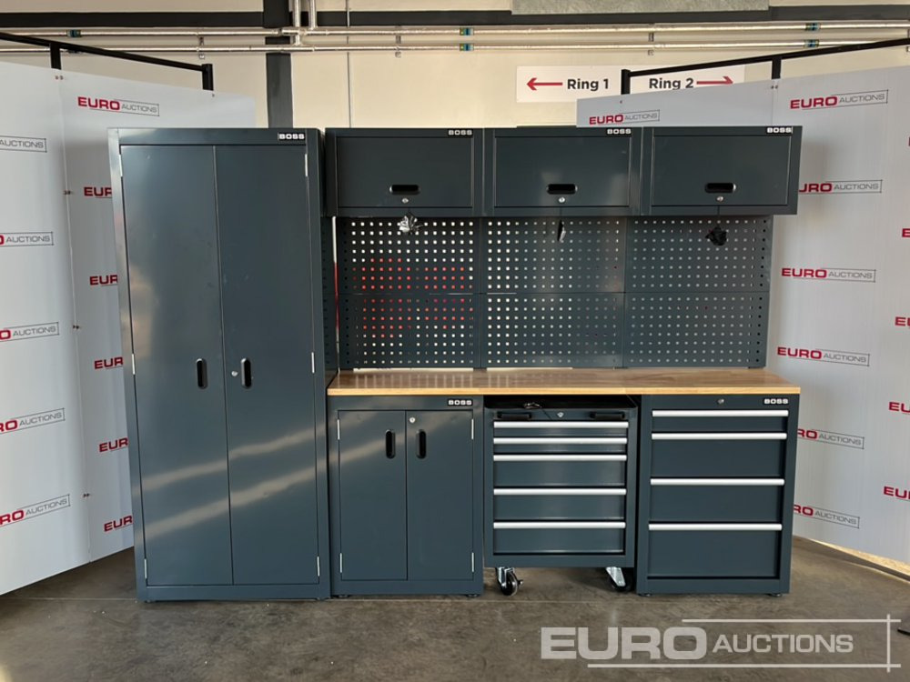 Unused Boss 2.6m 9 Drawer, 5 Cabinet Tool Station (3 boxes) - Equipo de taller: foto 2 Unused Boss 2.6m 9 Drawer, 5 Cabinet Tool Station (3 boxes) - Equipo de taller: foto 2