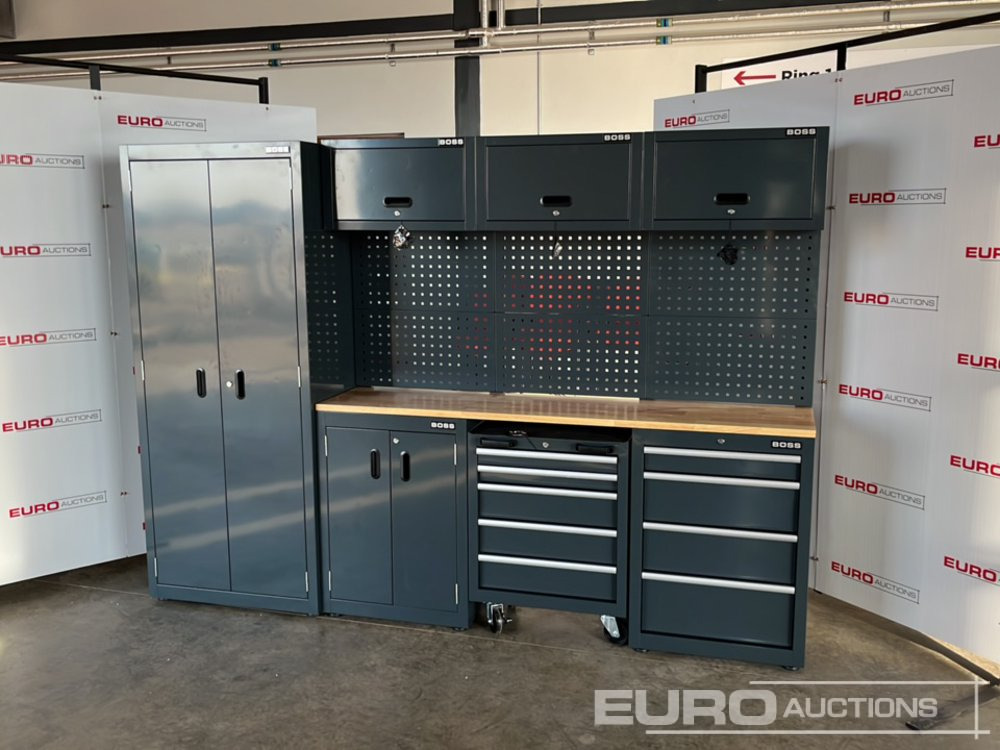 Unused Boss 2.6m 9 Drawer, 5 Cabinet Tool Station (3 boxes) - Equipo de taller: foto 1 Unused Boss 2.6m 9 Drawer, 5 Cabinet Tool Station (3 boxes) - Equipo de taller: foto 1