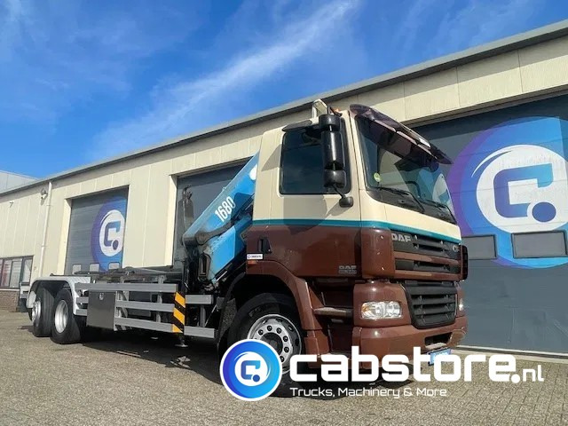 DAF CF 85.340 6X2 Euro 3 - Haakarm containersystem - Hooklift - Abrollkipper - Year 2004 - HMF 1680-K2 Crane - Grua - Ladekran - Autolaadkraan - Camión multibasculante, Camión grúa: foto 4 DAF CF 85.340 6X2 Euro 3 - Haakarm containersystem - Hooklift - Abrollkipper - Year 2004 - HMF 1680-K2 Crane - Grua - Ladekran - Autolaadkraan - Camión multibasculante, Camión grúa: foto 4
