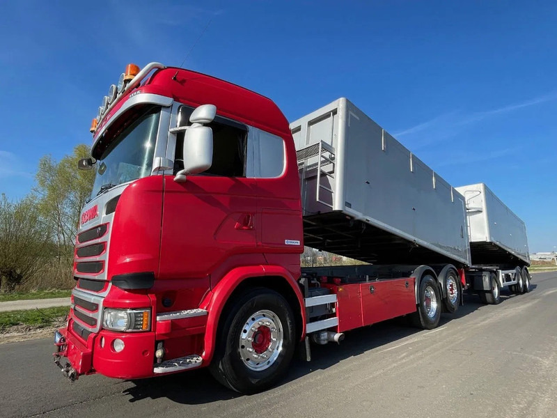 Scania LB6X2*4HNB Euro 6 - Year 2016 - RETARDER - ALUMINIUM kipper + FLOOR kipper aanhangwagen - Good Condition !! - Camión cisterna: foto 2 Scania LB6X2*4HNB Euro 6 - Year 2016 - RETARDER - ALUMINIUM kipper + FLOOR kipper aanhangwagen - Good Condition !! - Camión cisterna: foto 2