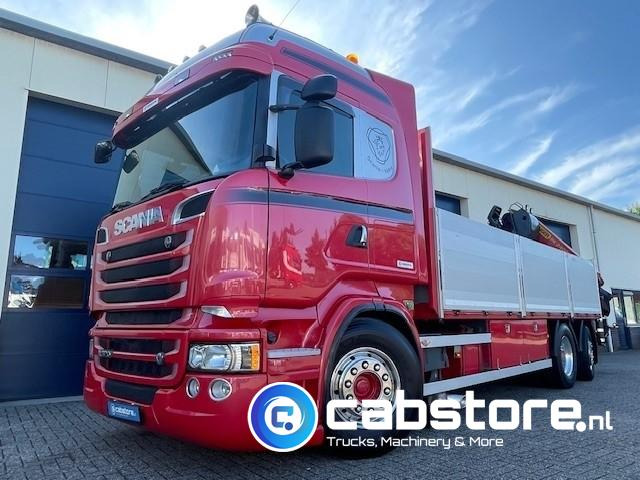 Scania R520 LB6X2*4HNB Euro 6 - Bouwjaar 2013 - Highline - Opticruise  - Open box + Palfinger PK 24001-K B Autolaadkraan - Good condition ! - Camión caja abierta, Camión grúa: foto 1 Scania R520 LB6X2*4HNB Euro 6 - Bouwjaar 2013 - Highline - Opticruise  - Open box + Palfinger PK 24001-K B Autolaadkraan - Good condition ! - Camión caja abierta, Camión grúa: foto 1