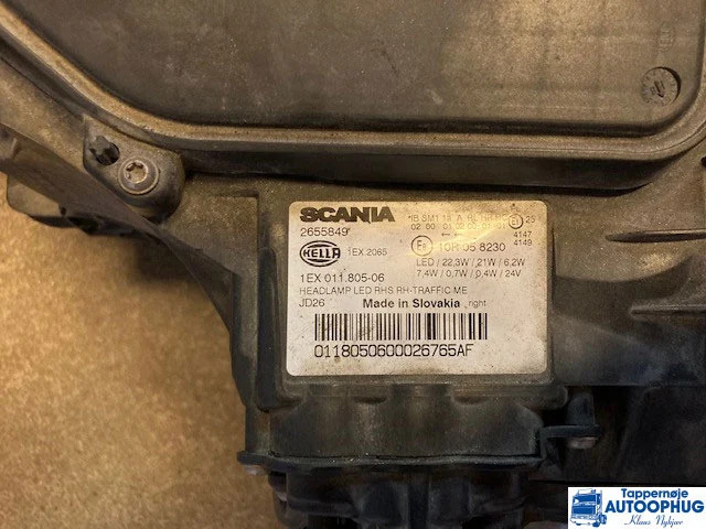 Scania N.G.S Headlamp RH LH P/N: 2655849 / 2655848 - Sistema eléctrico para Camión: foto 1 Scania N.G.S Headlamp RH LH P/N: 2655849 / 2655848 - Sistema eléctrico para Camión: foto 1