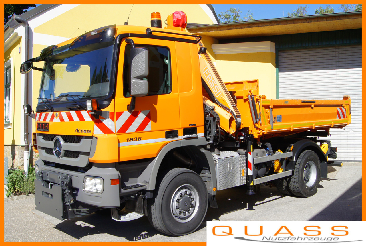MERCEDES-BENZ ACTROS 1836 /4x4/TÜV/FASSI 110/MEILLER/Winterdienst/Wechselsystem - Máquina quitanieve: foto 1 MERCEDES-BENZ ACTROS 1836 /4x4/TÜV/FASSI 110/MEILLER/Winterdienst/Wechselsystem - Máquina quitanieve: foto 1