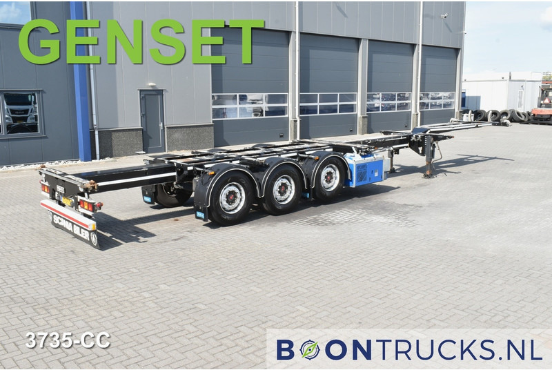 D-Tec FLEXITRAILER HD + GENSET (525 HOURS!) | 2x20-30-40-45ft HC * SAF/DISC * 3x EXTENDABLE * NL TRAILER * TOP! - Semirremolque portacontenedore/ Intercambiable: foto 2 D-Tec FLEXITRAILER HD + GENSET (525 HOURS!) | 2x20-30-40-45ft HC * SAF/DISC * 3x EXTENDABLE * NL TRAILER * TOP! - Semirremolque portacontenedore/ Intercambiable: foto 2