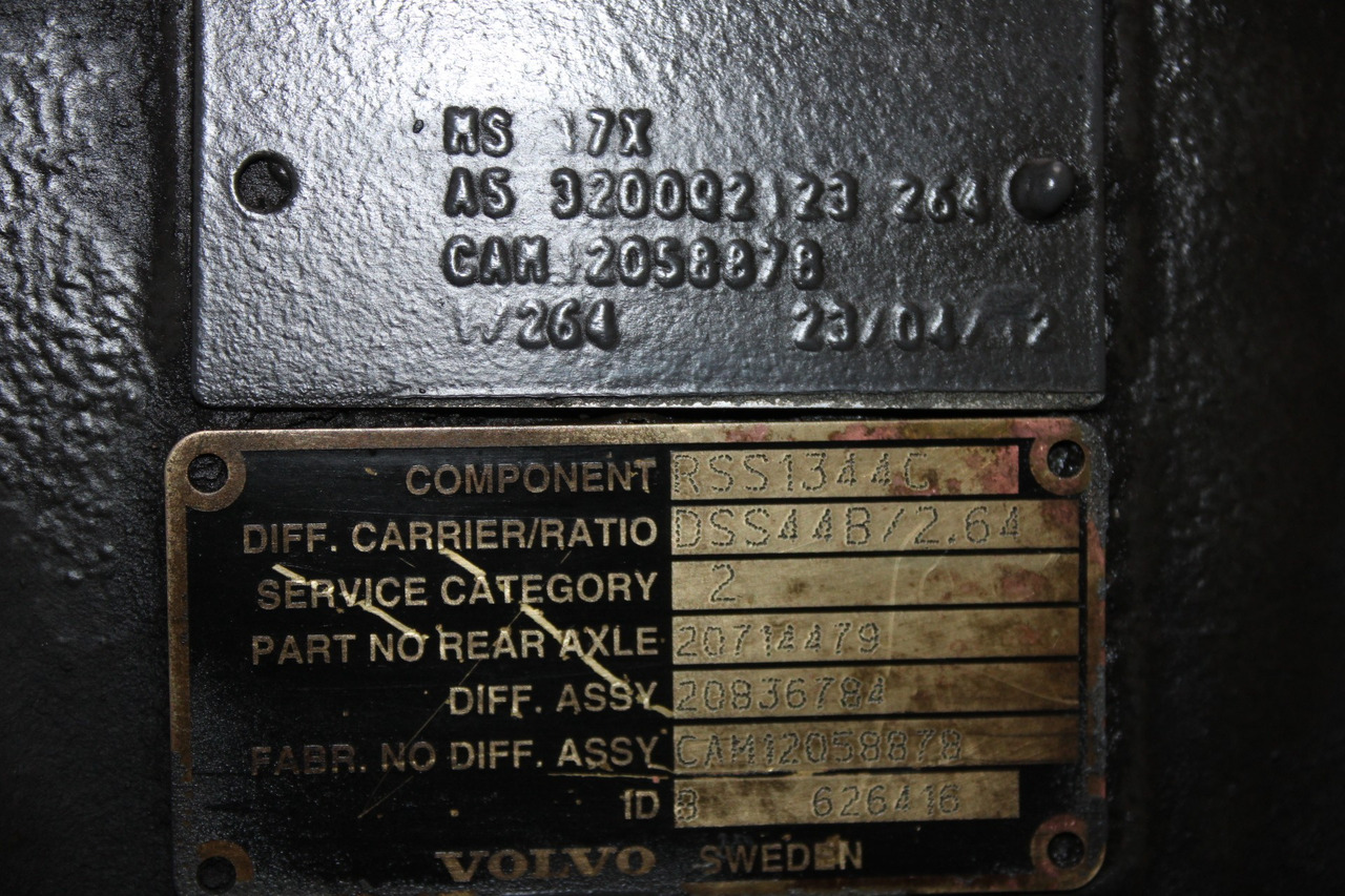 DIFERENTIAL VOLVO MS 17X RSS1344C R=2,85 20836784 - Diferencial para Camión: foto 3 DIFERENTIAL VOLVO MS 17X RSS1344C R=2,85 20836784 - Diferencial para Camión: foto 3