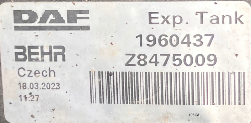 DAF - Depósito de expansión: foto 2 DAF - Depósito de expansión: foto 2