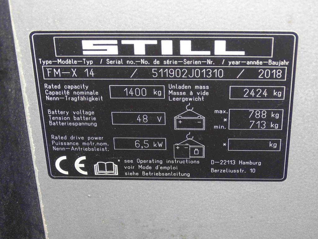 Still FM-X14 - Retráctil: foto 5 Still FM-X14 - Retráctil: foto 5