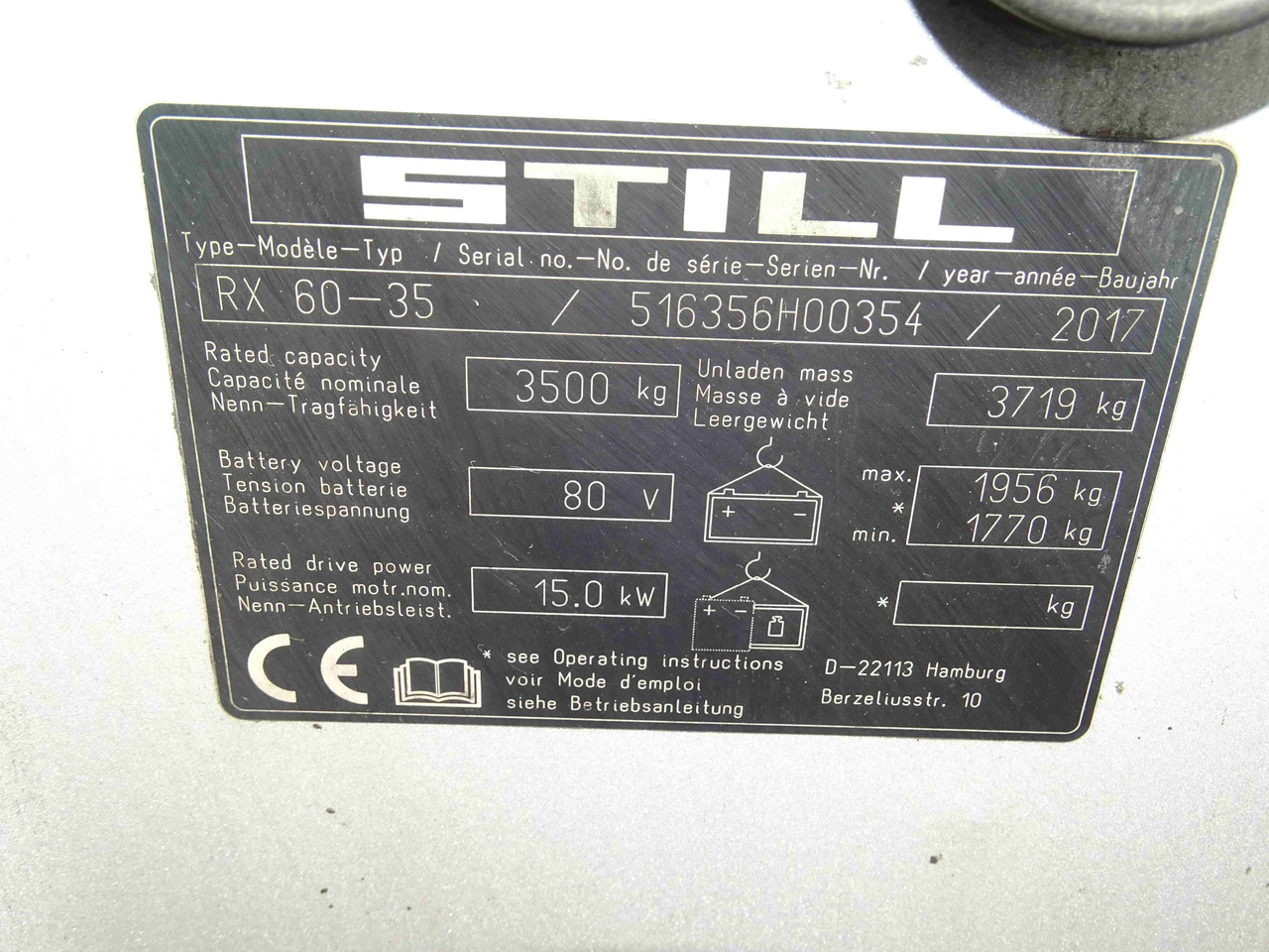 Still RX60-35 - Carretilla elevadora eléctrica: foto 5 Still RX60-35 - Carretilla elevadora eléctrica: foto 5