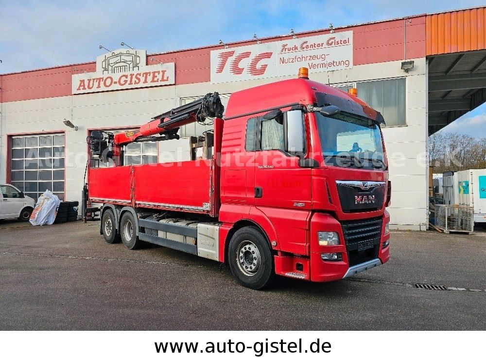 MAN TGX 26.540 6x2LL - Camión caja abierta, Camión grúa: foto 1 MAN TGX 26.540 6x2LL - Camión caja abierta, Camión grúa: foto 1