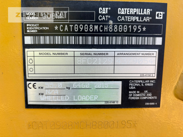 Cat 908M - Cargadora de ruedas: foto 2 Cat 908M - Cargadora de ruedas: foto 2